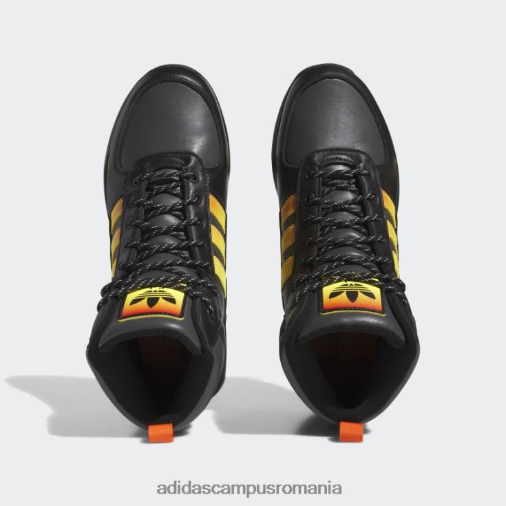 adidas campus romania cizme chasker negre bărbați negru/portocaliu/galben J266N220059