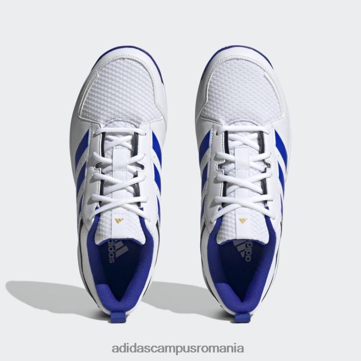 adidas campus romania ligra 7 pantofi indoor alb bărbați alb/albastru/bleumarin J266N212559