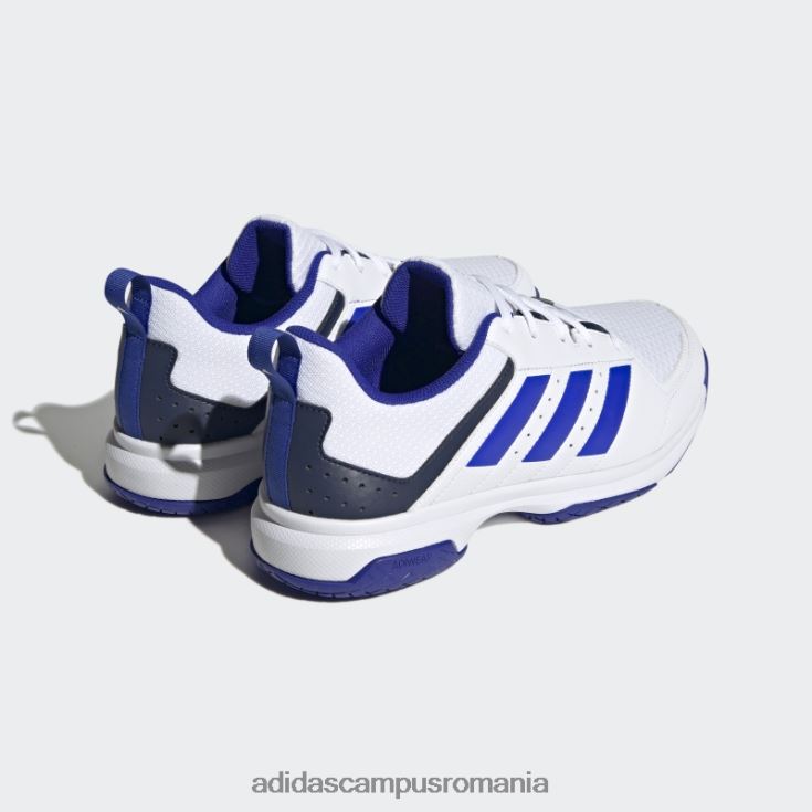 adidas campus romania ligra 7 pantofi indoor alb bărbați alb/albastru/bleumarin J266N212559