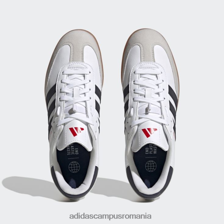adidas campus romania pantofii de ciclism vegani velosamba albi bărbați alb/albastru marin/stacojiu J266N212266