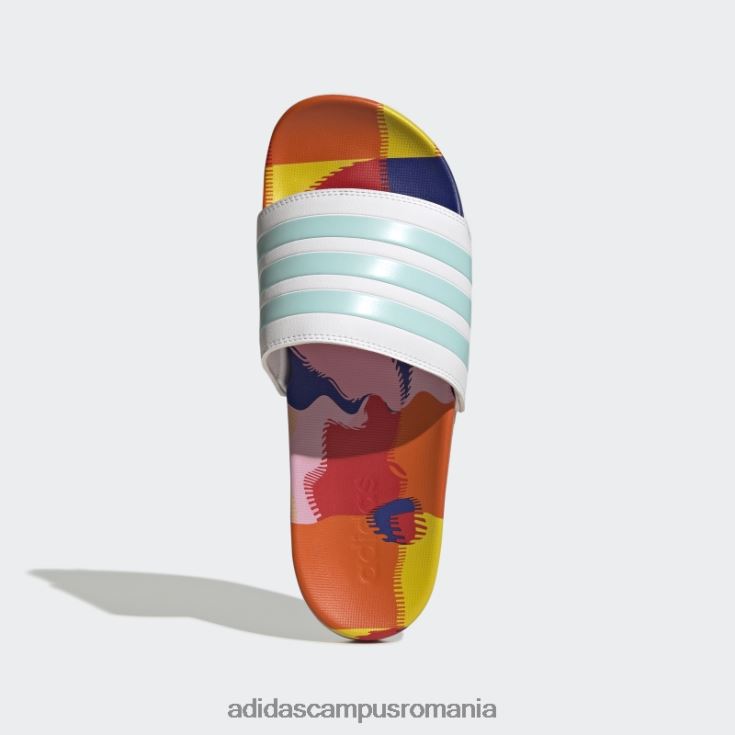adidas campus romania adilette comfort white bărbați alb/aqua/albastru J266N220041