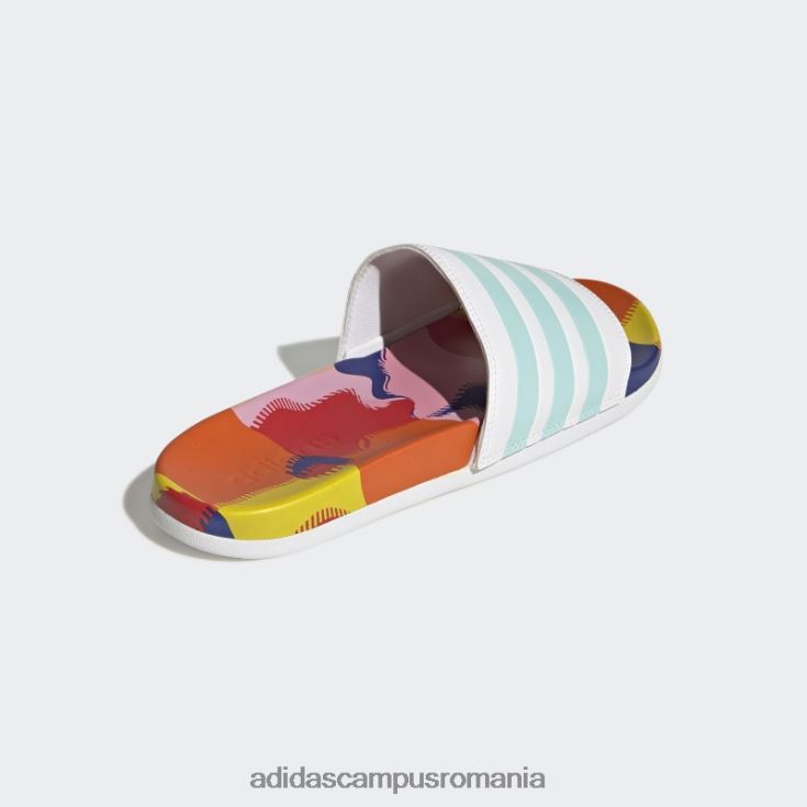 adidas campus romania adilette comfort white bărbați alb/aqua/albastru J266N220041