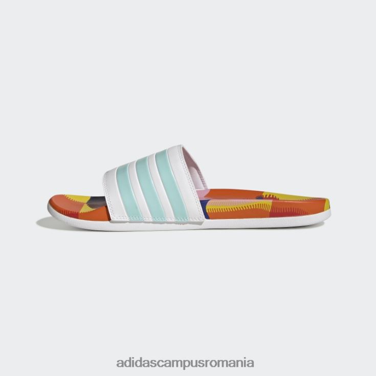 adidas campus romania adilette comfort white bărbați alb/aqua/albastru J266N220041