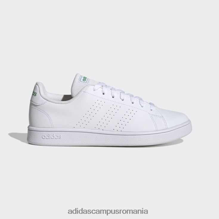 adidas campus romania avantaje base court pantofi lifestyle verzi bărbați alb/verde J266N2391
