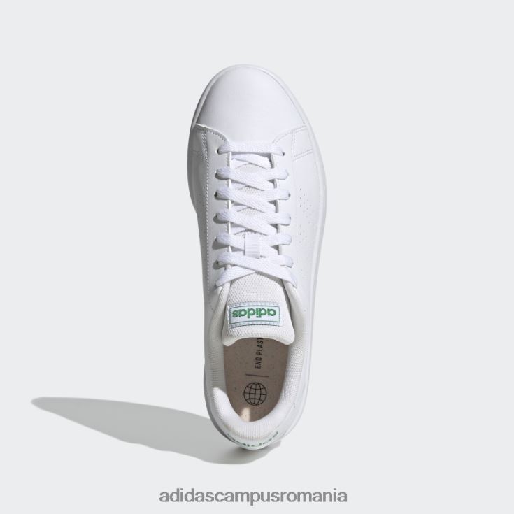 adidas campus romania avantaje base court pantofi lifestyle verzi bărbați alb/verde J266N2391