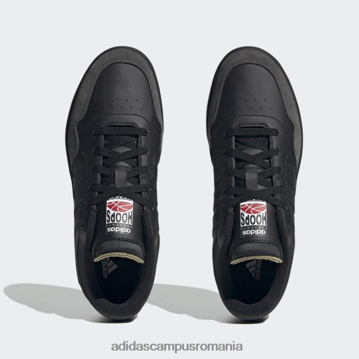adidas campus romania black hoops 3.0 lifestyle baschet pantofi clasici vintage bărbați negru/carbon J266N24594