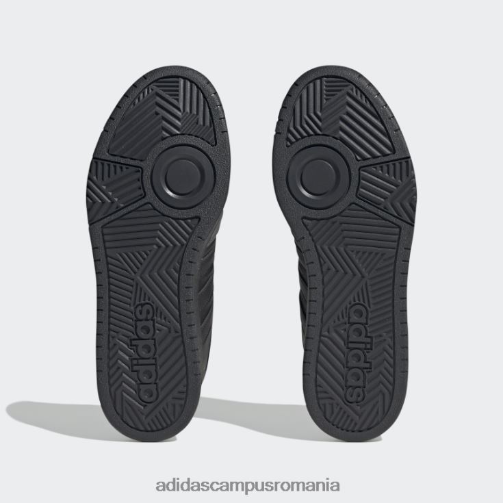 adidas campus romania black hoops 3.0 lifestyle baschet pantofi clasici vintage bărbați negru/carbon J266N24594