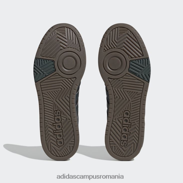 adidas campus romania black hoops 3.0 mid lifestyle baschet clasic căptușeală de blană pantofi pentru iarnă adidas bărbați negru/verde/gumă J266N24821