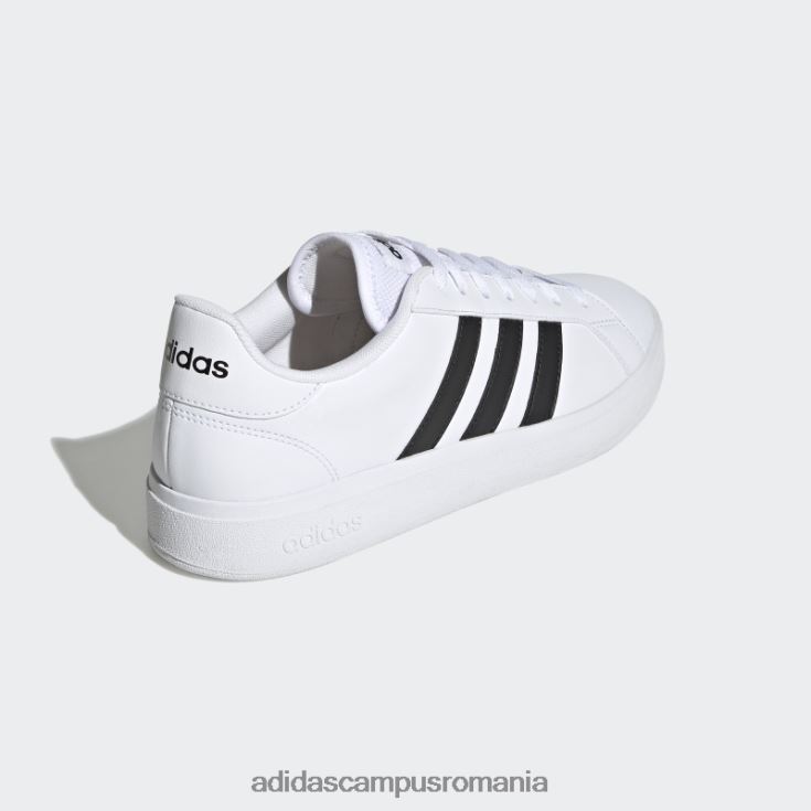 adidas campus romania grand court td lifestyle court pantofi casual negri fierbinți bărbați alb negru J266N2149