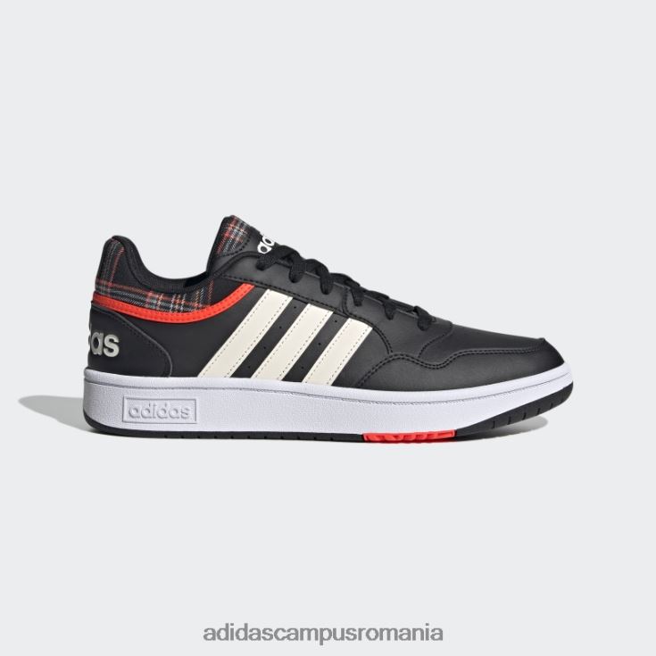 adidas campus romania hoops 3.0 lifestyle baschet low classic vintage pantofi negru adidas bărbați negru/alb/gri J266N24380