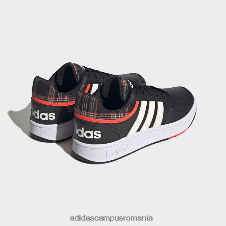 adidas campus romania hoops 3.0 lifestyle baschet low classic vintage pantofi negru adidas bărbați negru/alb/gri J266N24380