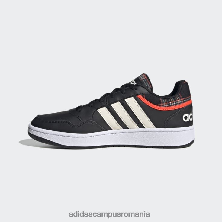 adidas campus romania hoops 3.0 lifestyle baschet low classic vintage pantofi negru adidas bărbați negru/alb/gri J266N24380