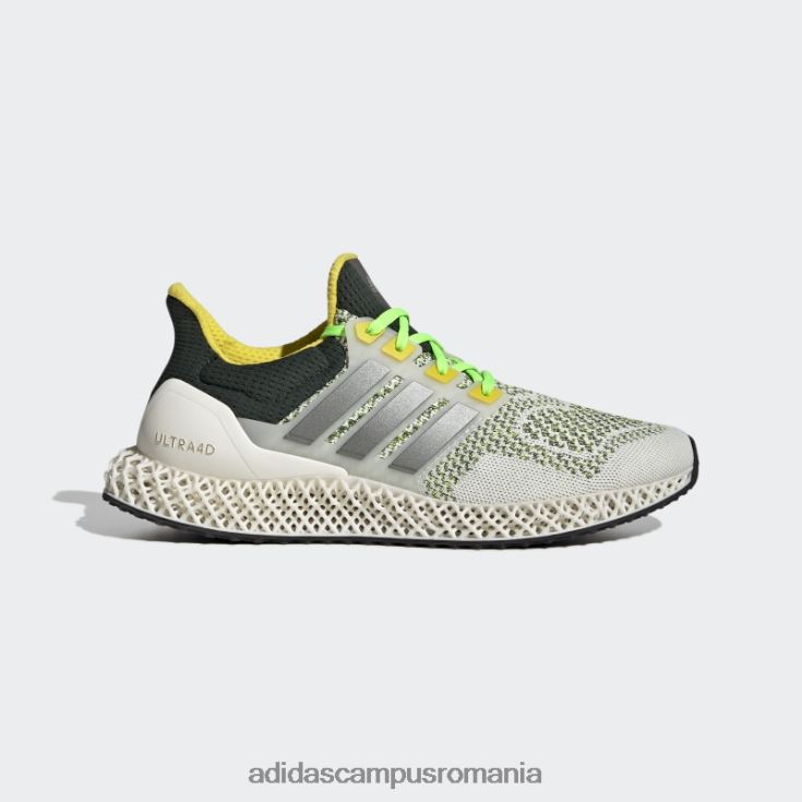 adidas campus romania pantofi albi ultra 4d bărbați alb/metalic/galben J266N24432