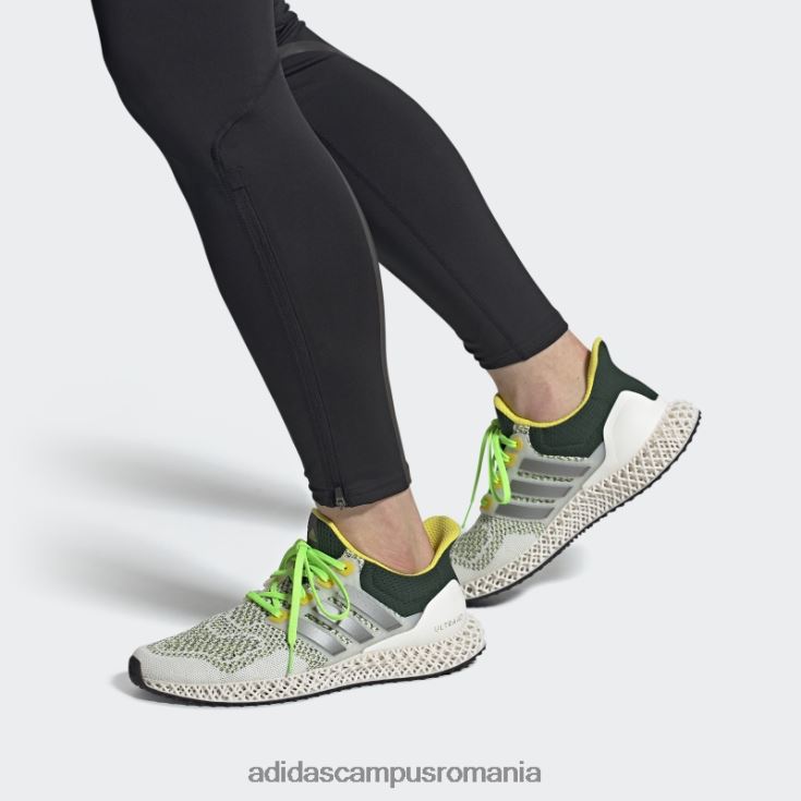 adidas campus romania pantofi albi ultra 4d bărbați alb/metalic/galben J266N24432