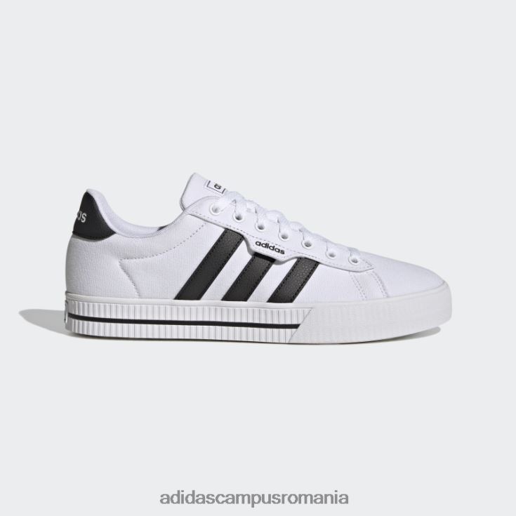 adidas campus romania pantofi albi zilnic 3.0 bărbați alb negru J266N24372