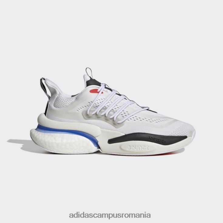 adidas campus romania pantofi alphaboost v1 sustainable boost albastru bărbați alb/albastru/rosu J266N24140