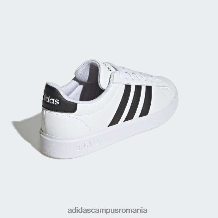 adidas campus romania pantofi confort albi grand court cloudfoam bărbați alb negru J266N24606