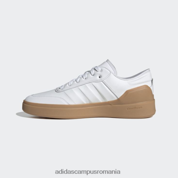 adidas campus romania pantofi court revival alb adidas bărbați alb/gumă J266N24104