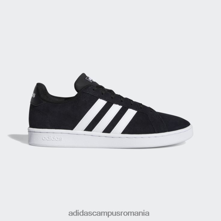 adidas campus romania pantofi negri Grand Court bărbați alb negru J266N213066
