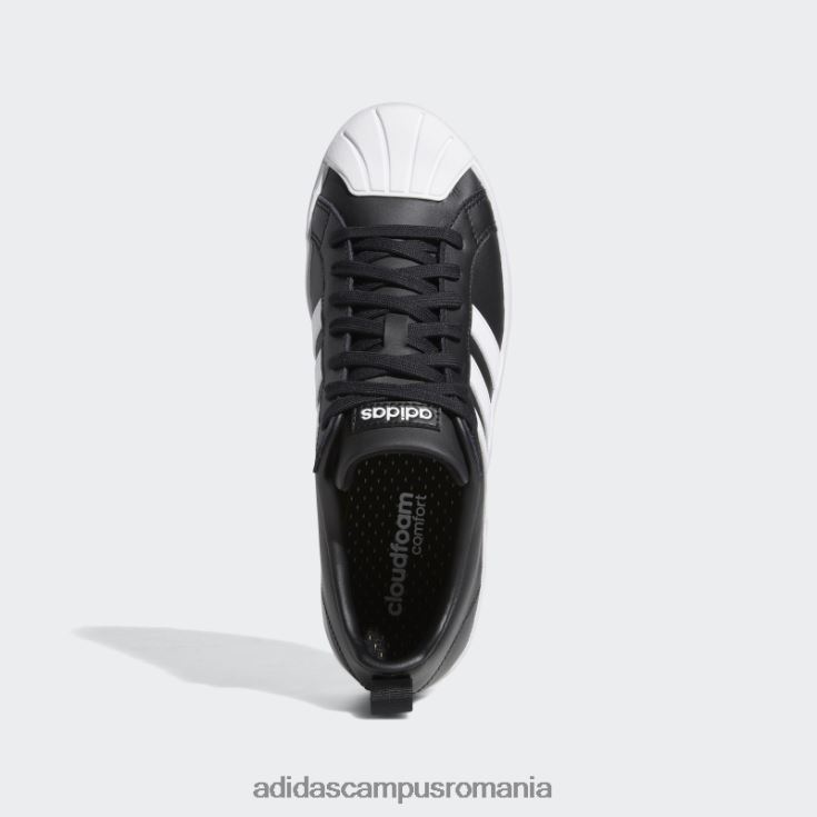 adidas campus romania pantofi negri streetcheck cloudfoam court low bărbați alb negru J266N2605