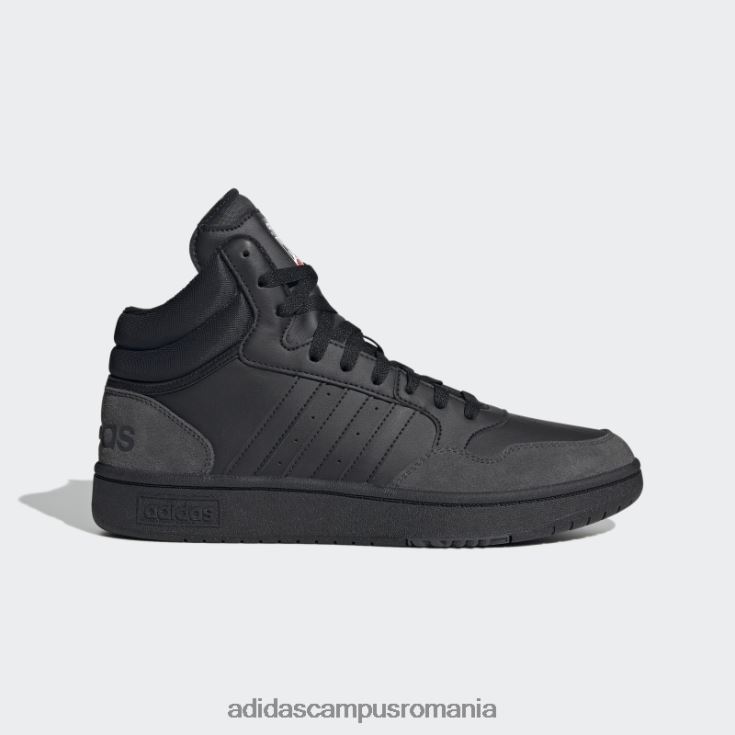 adidas campus romania pantofi vintage clasici de baschet black hoops 3.0 bărbați negru/carbon J266N24403