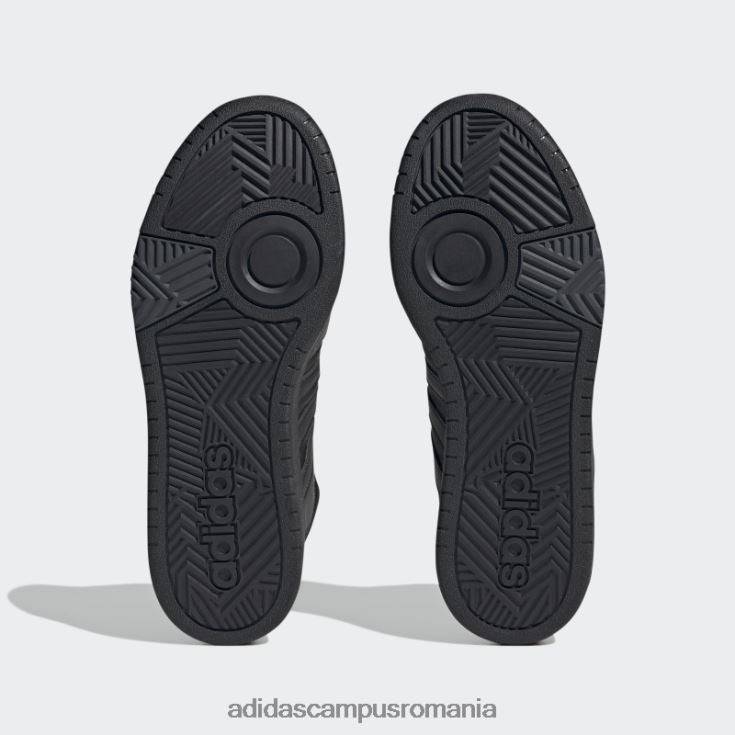 adidas campus romania pantofi vintage clasici de baschet black hoops 3.0 bărbați negru/carbon J266N24403