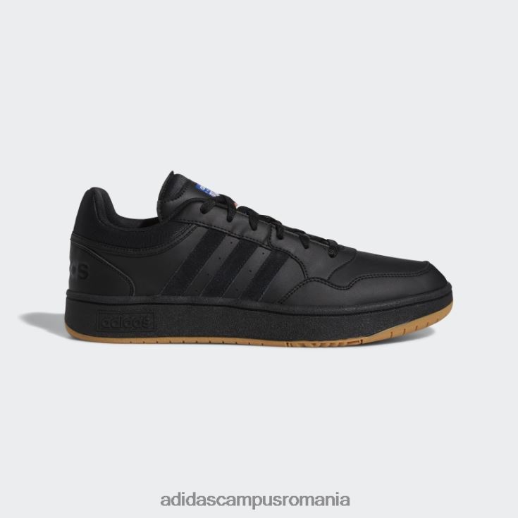 adidas campus romania pantofi vintage hoops 3.0 low clasici negri bărbați alb negru J266N24100