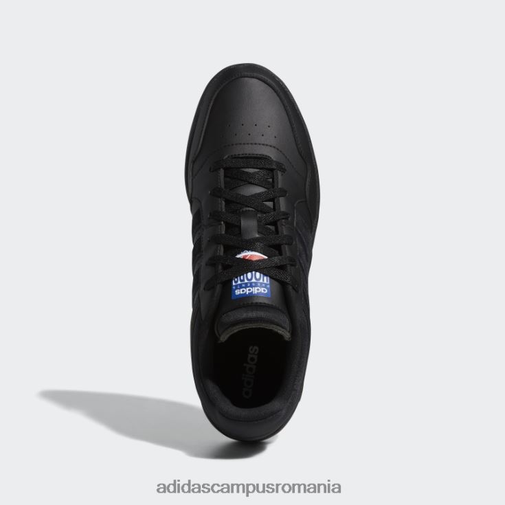 adidas campus romania pantofi vintage hoops 3.0 low clasici negri bărbați alb negru J266N24100