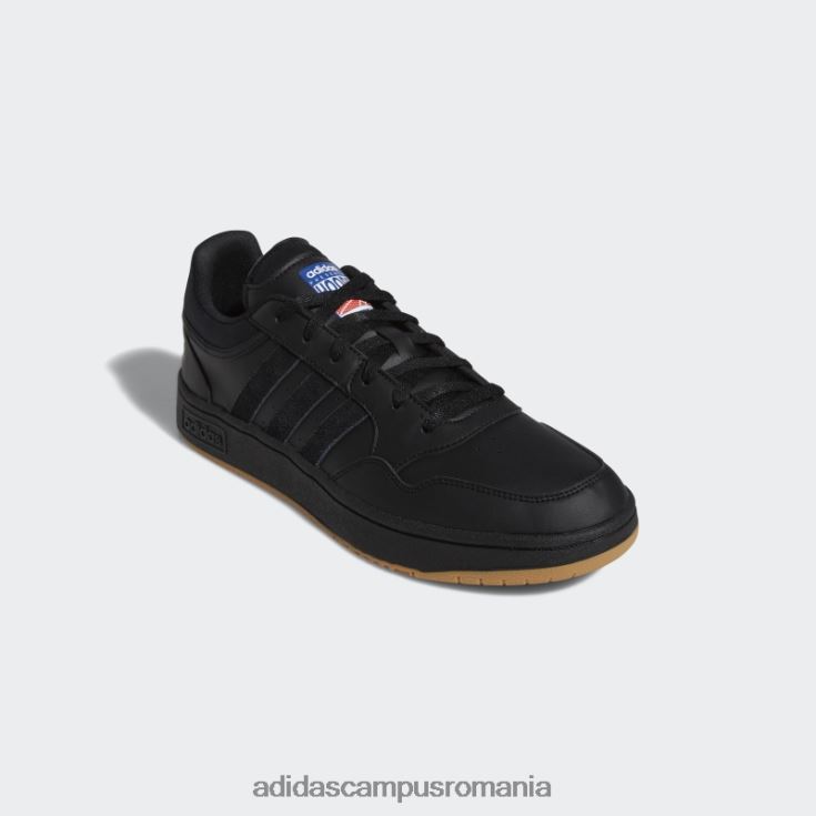 adidas campus romania pantofi vintage hoops 3.0 low clasici negri bărbați alb negru J266N24100