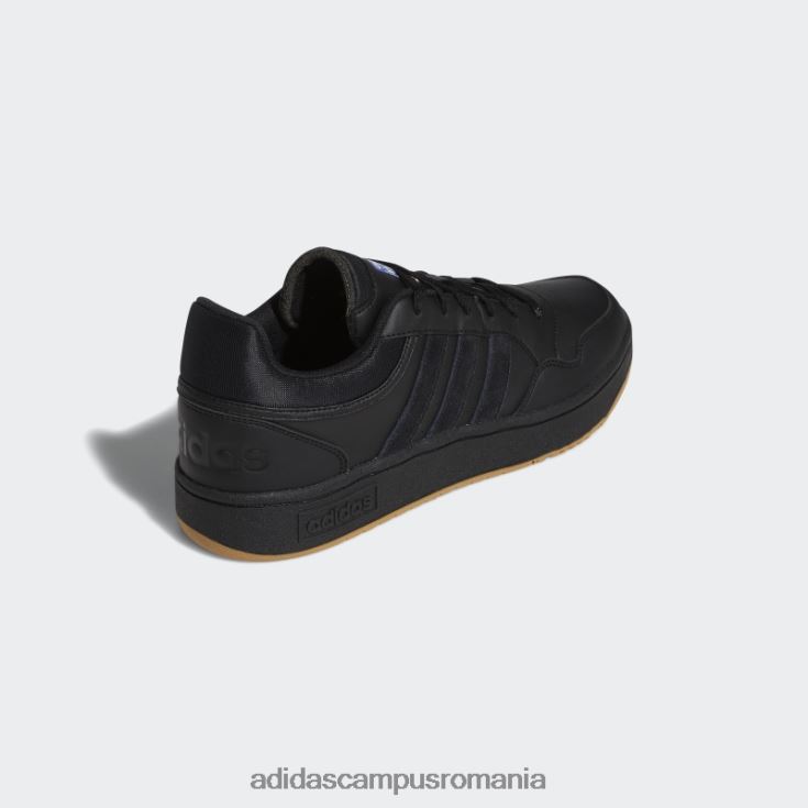 adidas campus romania pantofi vintage hoops 3.0 low clasici negri bărbați alb negru J266N24100