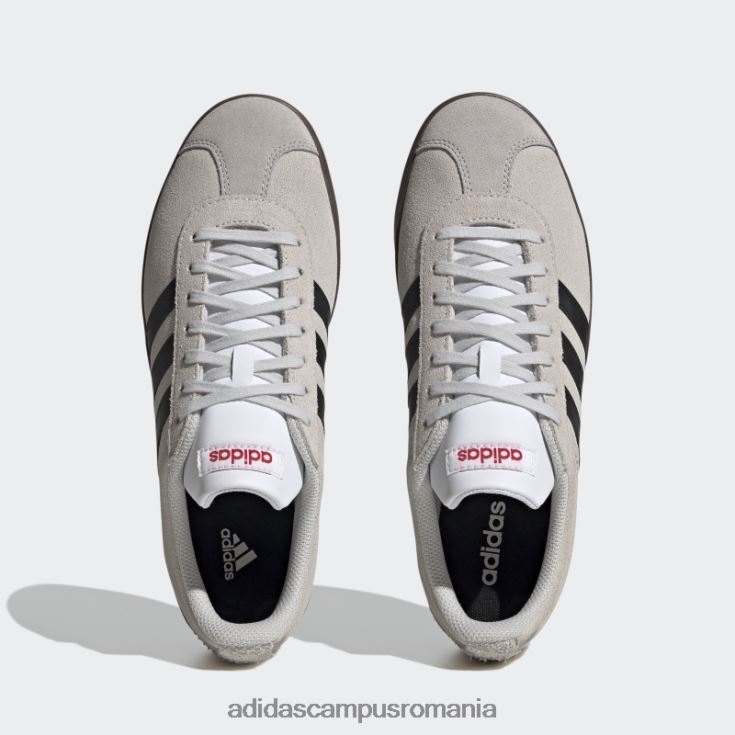 adidas campus romania vl court lifestyle skateboarding pantofi din piele intoarsa gri adidas bărbați gri/negru/stacojiu J266N212198
