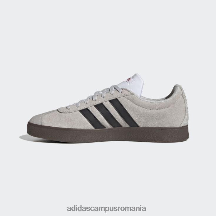 adidas campus romania vl court lifestyle skateboarding pantofi din piele intoarsa gri adidas bărbați gri/negru/stacojiu J266N212198