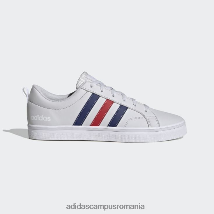adidas campus romania vs pace 2.0 pantofi din nubuc sintetic cu 3 dungi, gri liniuță bărbați gri liniuță/albastru victorie/alb J266N212763