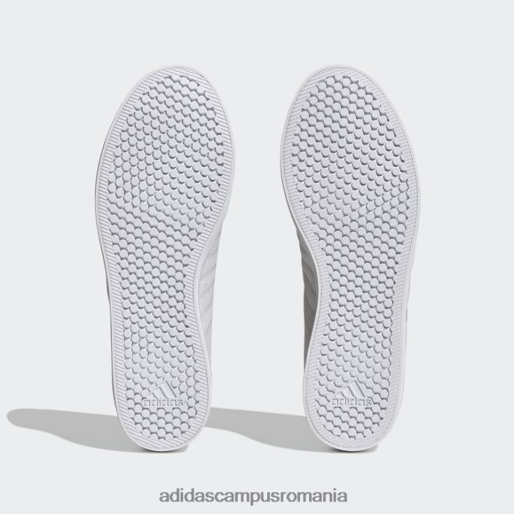 adidas campus romania vs pace 2.0 pantofi din nubuc sintetic cu 3 dungi, gri liniuță bărbați gri liniuță/albastru victorie/alb J266N212763