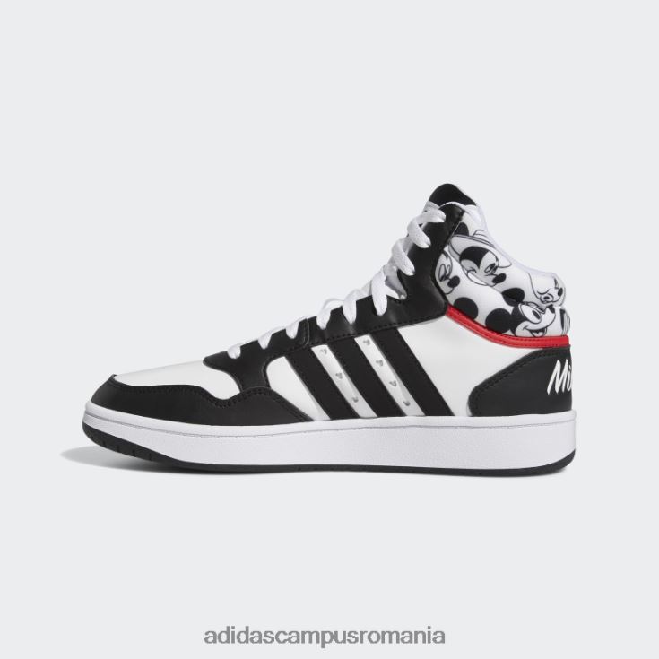adidas campus romania x disney mickey mouse hoops 3.0 pantofi mijlocii alb fierbinte bărbați alb/negru/roșu rază J266N25968