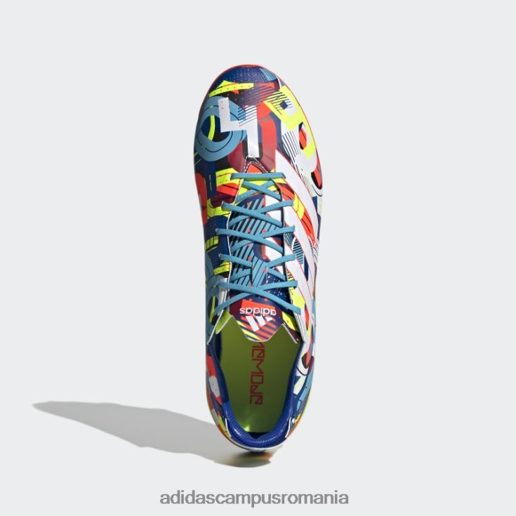 adidas campus romania Gamemode crampuri de fotbal pentru teren ferm cyan adidas bărbați cyan/alb/rosu J266N219986