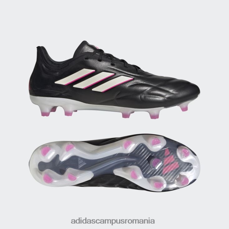 adidas campus romania copa pure.1 crampoane de fotbal pentru teren ferm negru bărbați negru/zero metalic/roz J266N219987