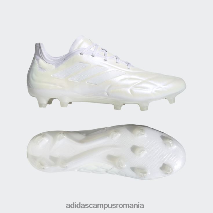adidas campus romania copa pure.1 crampoane de fotbal teren ferm alb bărbați alb/zero metalic J266N219988
