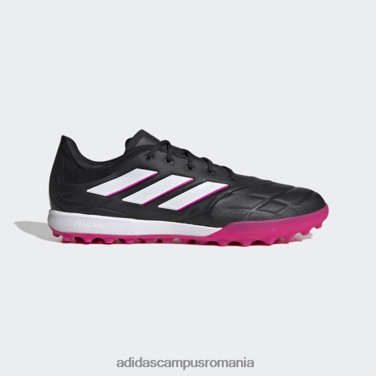 adidas campus romania copa pure.1 pantofi de fotbal turf negri bărbați negru/zero metalic/roz J266N219999