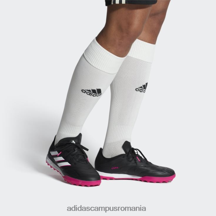 adidas campus romania copa pure.1 pantofi de fotbal turf negri bărbați negru/zero metalic/roz J266N219999
