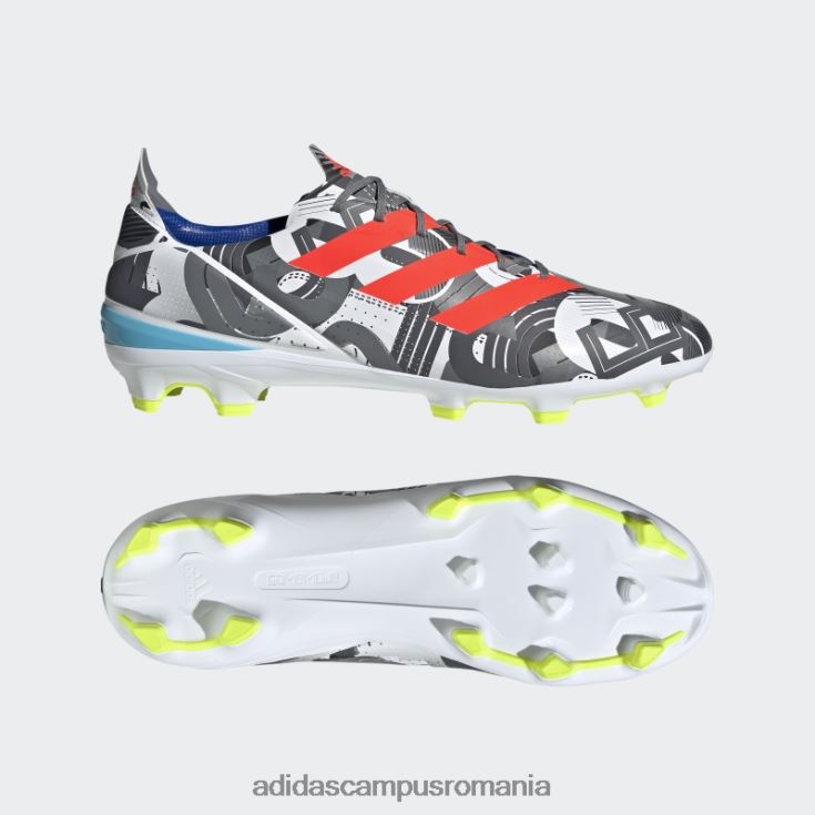 adidas campus romania crampă de fotbal pentru teren ferm roșu bărbați alb/roșu/cian J266N220009