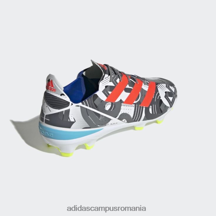 adidas campus romania crampă de fotbal pentru teren ferm roșu bărbați alb/roșu/cian J266N220009