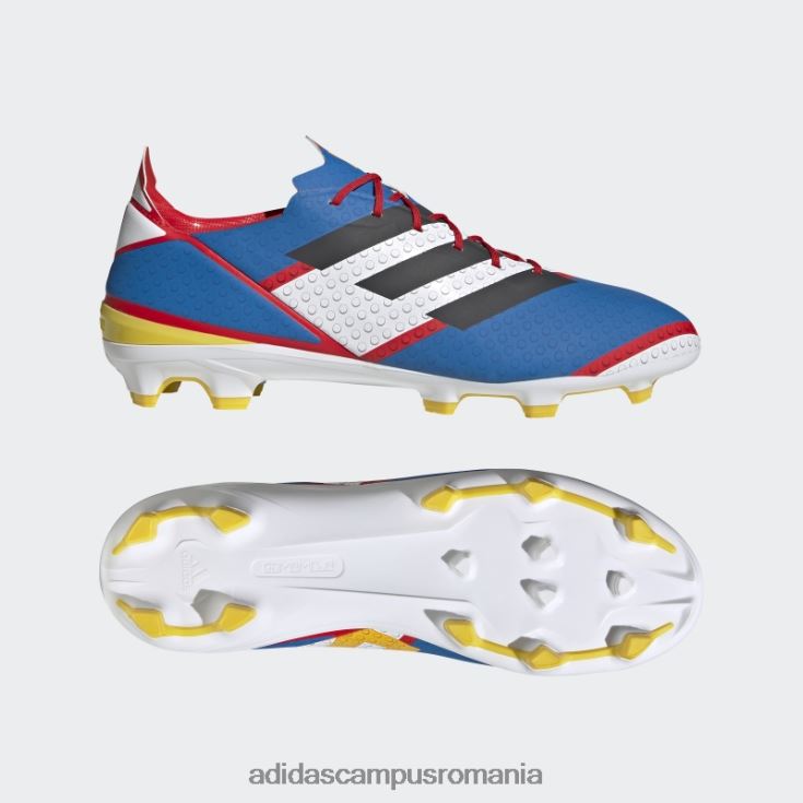 adidas campus romania crampoane de fotbal pentru teren ferm din carbon bărbați alb/carbon/albastru J266N220003