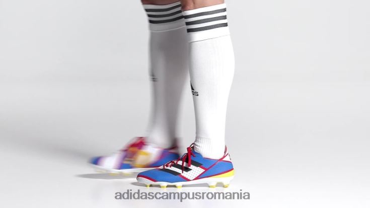 adidas campus romania crampoane de fotbal pentru teren ferm din carbon bărbați alb/carbon/albastru J266N220003