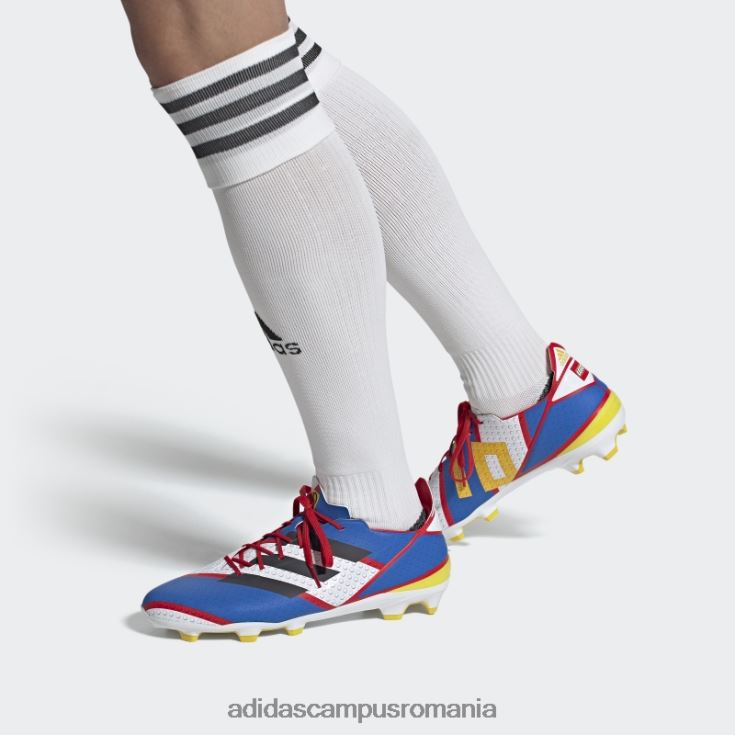 adidas campus romania crampoane de fotbal pentru teren ferm din carbon bărbați alb/carbon/albastru J266N220003