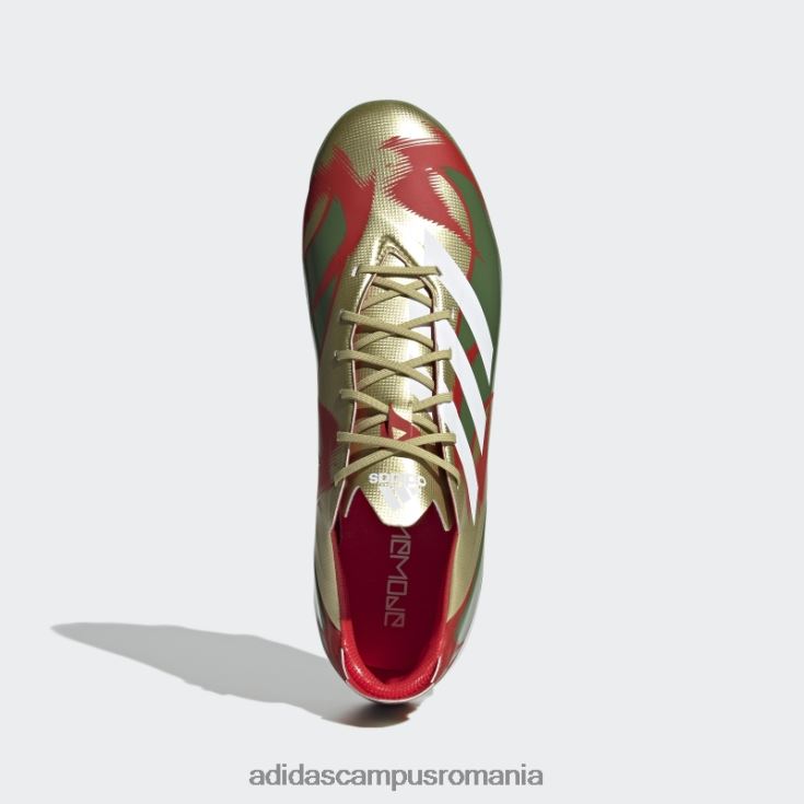 adidas campus romania gamemode crampuri de fotbal pentru teren ferm goldallic bărbați goldalic/alb/verde de trib J266N220000