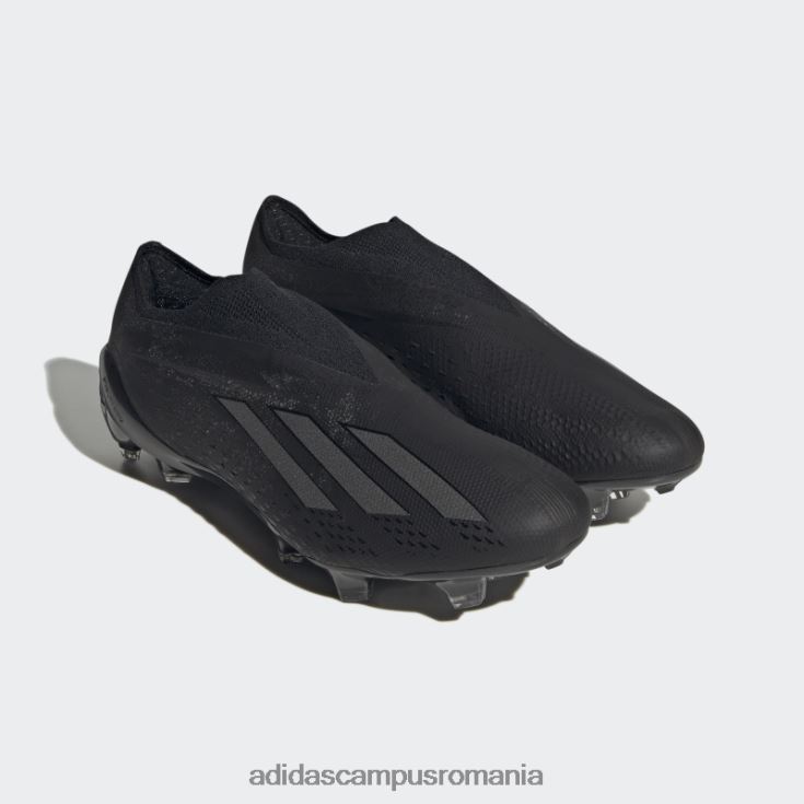 adidas campus romania negru x speedportal+ crampoane de fotbal pentru teren ferm bărbați alb negru J266N219966