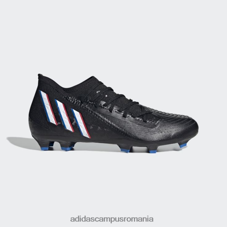 adidas campus romania pradator edge.3 crampoane de fotbal pentru teren ferm negru bărbați negru/alb/rosu J266N220005