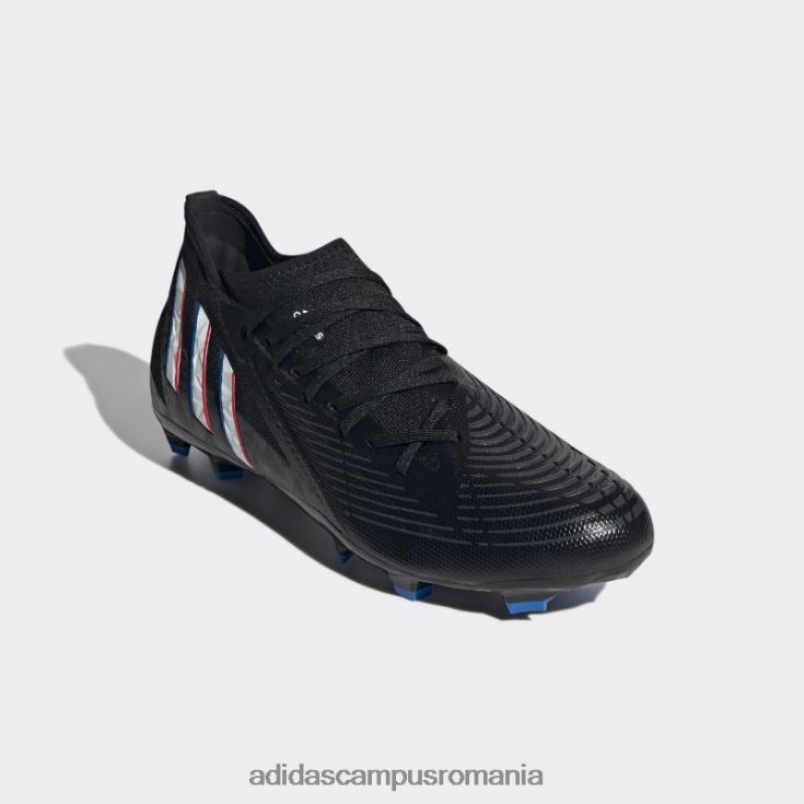 adidas campus romania pradator edge.3 crampoane de fotbal pentru teren ferm negru bărbați negru/alb/rosu J266N220005
