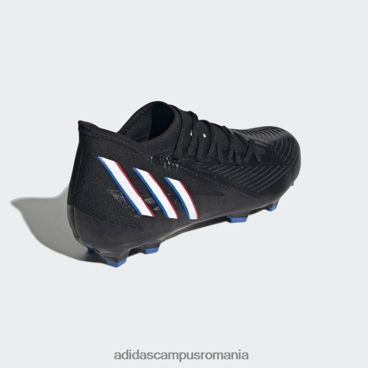 adidas campus romania pradator edge.3 crampoane de fotbal pentru teren ferm negru bărbați negru/alb/rosu J266N220005